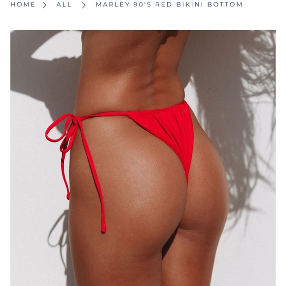 NWOT VDM The Label red bikini - Picture 4 of 5
